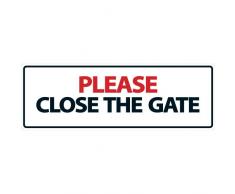 Magnet & Steel Panneau paysager Please Close The Gate