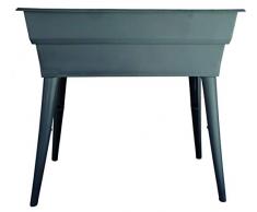 CALIPSO Maxi Basic Jardinière avec Pieds Amovibles, Gris