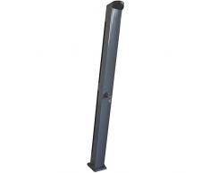 Fluidra Douche Solaire dentrée de Gamme échelle de Piscine en Acier Inoxydable, 4 Niveaux, Argent/Gris, 213 x 16,6 x 14,5 cm, m00493