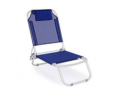 YES EVERYDAY Relax Ocean Chaise de plage, bleu