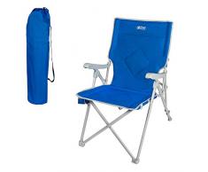 AKTIVE 52839 Chaise de Camping Pliante 3 Positions 87 x 59 x 98 cm
