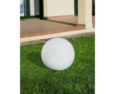 OUTDOOR LEDs C4 éclairage dextérieur Petite Boule Cisne Applique Murale, Acier Inoxydable avec Opale Mat PMMA Diffuseur