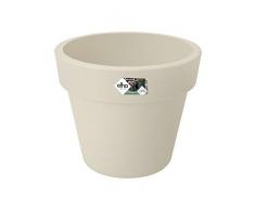 Elho Green Basics Top Planter 23 - Pot De Fleurs - Coton Blanc - Extérieur - Ø 23.1 x H 19.3 cm