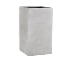 Emsa esteras Bac à Fleurs RECTANGULAIRE pour Le Jardin en Fibre de Verre 37 cm/H: 67 cm Beton Warm