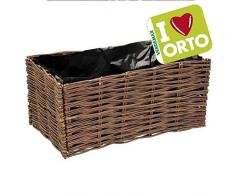 Verdemax 2258 Pot de Fleurs en Osier 60 x 60 x 20 cm