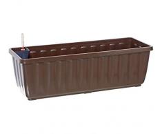 Dehner Aqua-Flor Plus Bac à Fleurs avec système dirrigation Marron env. 58,5 x 22 x 19 cm