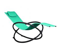 Vivere ORBL1-TT Orbital Chaise Longue Aluminium Turquoise 152 x 76 x 91 cm