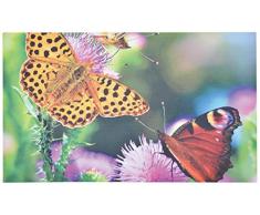 Esschert Design Imprimé Jardin Paillasson dans un motif papillon