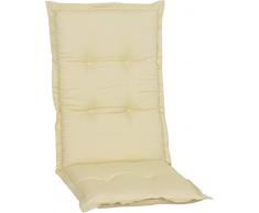beo Coussin dassise de Jardin à Dossier Haut Haut Haut de Gamme Nice AU01 Beige 120 cm x 52 cm x épaisseur env. 7 cm