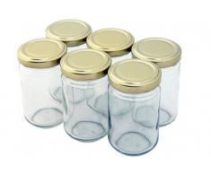 Nutleys Lot de Petite Taille 156 ML Clair Confiture ou Pots à épices (Lot de 48)