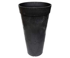 ECO GARDEN Aria Pot de Fleurs en Caoutchouc recyclé Ardoise