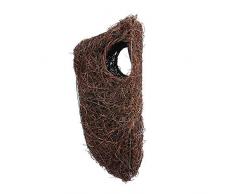 Simon King Nichoir en Bois brossé Motif Oiseau Marron