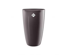 Elho Brussels Diamond Rond Haut 27 - Pot De Fleurs - Oyster Pearl - Intérieur - Ø 27 x H 44 cm