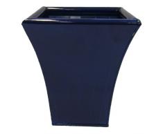 Cadix ZINS800.4BLE Pot de Fleurs en métal Bleu 21 cm