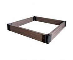 Tenax WPC Bordure modulaire décorative pour jardin bordura quadrata da 1,00x1,00 m marron