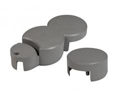 Windhager 06654 Bordure de Gazon pour Bordures de Gazon Gris 185 x 10 x 5 cm