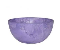 Artstone Pot de Fleurs, Coupe de Fleurs Fiona, résistant au Gel et ultraléger, Violet, 25x12cm