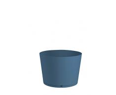 GROSFILLEX Bac à Plantes Tokyo Diamètre 36, Bleu Denim, 36 x 36 x 26 cm