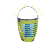 ribimex PRPLM2EN1 Lampe Anti-moustiques 2 en 1 pour extérieur, Gris et Vert