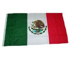 Flaggenking Drapeau King Mexico Drapeau/Drapeau – Résistant aux intempéries, Blanc, 150 x 90 x 1 cm, 16898