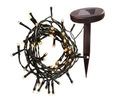 WeRChristmas Guirlande Solaire 100 LED Blanc Chaud