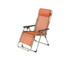 fiam 029TX AR Fauteuil Inclinable de Jardin Aluminium Orange 66,5 x 155 x 82 cm