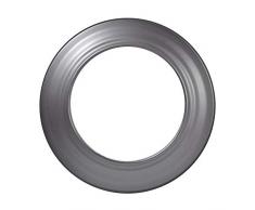 Rosace de poêle pour tuyau de poêle de 2 mm de diamètre, 120 mm de diamètre, pour poêle et feu, Senotherm, gris foncé, rigide.