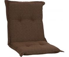 beo NL Premium Série Nice P202 Coussin pour Chaise de Jardin à Dossier Bas Marron foncé 100 cm x 52 cm x épaisseur env. 8 cm