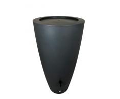 PlastUp Rotomoulage Pot de Fleurs récupérateur deau R&C, Gris, 121 CM