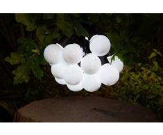 noma 20 Guirlande Solaire Blanc Libellules Multifonction Feston Taille Unique Blanc