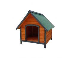 GARDIUN Niche pour Chien Bois 2 eaux Grande Multicolore