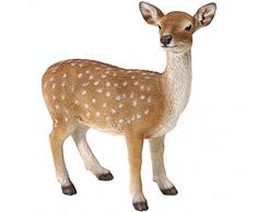 Dehner Figurine Bambi Debout, Environ 52 x 51 x 22 cm, polyrésine, Marron