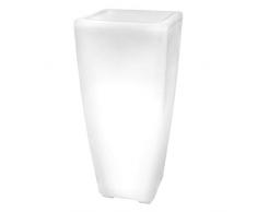 Ldk Garden Pot de Fleurs Lumineux 43 x 43 x 85 cm, Blanc