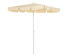 Dehner Bon Choix Parasol Saturn, env. 220 x 120 x 180 cm, Polyester, Beige