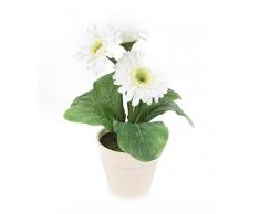 Closer To Nature FP016WC - Plante artificielle de Gerbera blanche de 32 cm