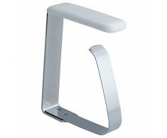 Hansi 40 04 00 Nappe printemps clip Grande assiette jusquà 45 mm, en acier inoxydable (1 pièce)