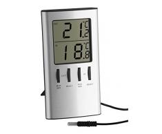 Thermomètre Digital TFA intérieur/extérieur Argent métal