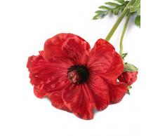 Floral Elegance F090RL - Coquelicot artificiel de 74 cm