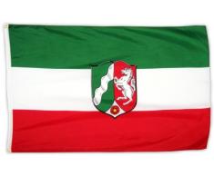 M & M MM Drapeau de Rhénanie-Westphalie Drapeau/, 150 x 90 cm, résistant aux intempéries, Multicolore, 16197