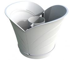 Bama Tulipano Pot de fleurs, blanc, 35x39x30 cm