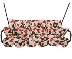 Dajar 466739 auflagen Kit Minorca pour balancelle A046 184 cm – 04lb Patio, ecrurot Marron, 184 x 52 x 10 cm