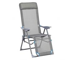 greemotion Lido Chaise Pliante, Gris
