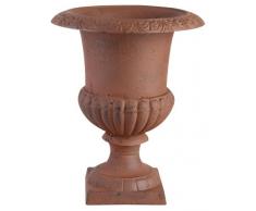 Esschert Design XH63-AR - Vase Médicis en fonte,marron,17,3 x 17,3 x 23,1cm