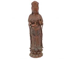 Design Toscano Déesse Guan-Yin Sculpture, Rouge, 12,5 x 10 x 44,5 cm