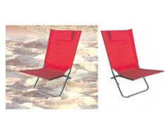 Pratiko Life B05640154 Chaise longue, rouge