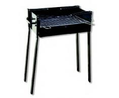 Flores Cortés Barbecue avec Supports Noir 67 x 34 x 85 cm Noir