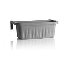 Bama Jardinière en résine Gris 50 cm