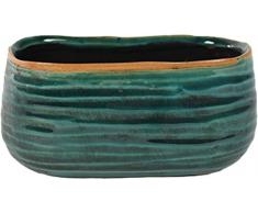 Ivyline Pot de Fleurs 136353 Como D15 x 8 H8 – Turquoise