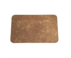 Artisan aprons Leather Placemat Set de Table, Marron Clair