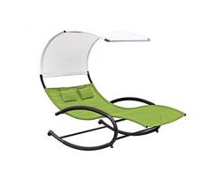 Vivere CHAISERK2-GA Rocker Double Chaise Pomme Vert 190,5 x 142 x 178 cm